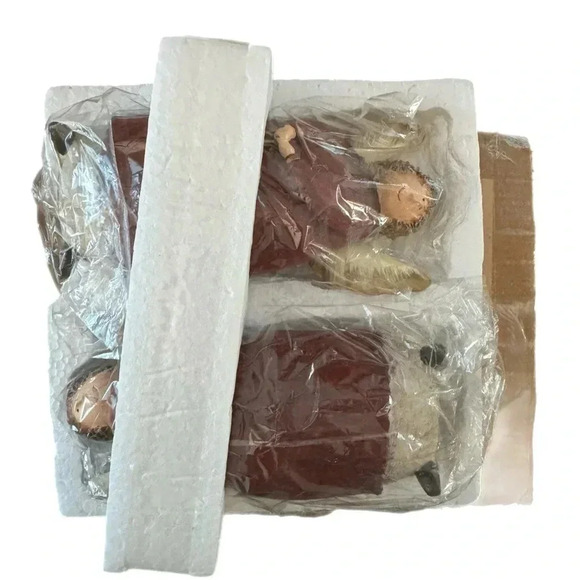 Set Of 2 Vintage 90s Christmas Holiday Charming Angel Figurines New In Box 6” - Picture 7 of 9